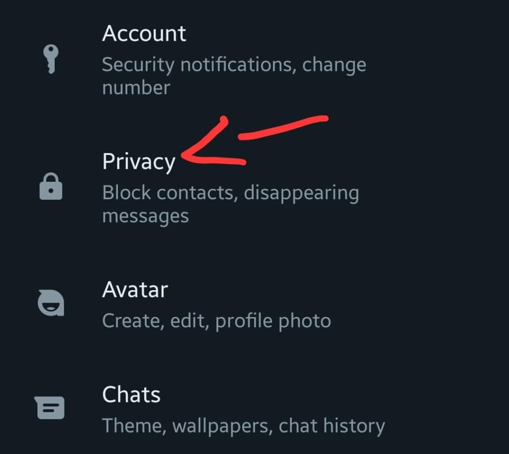 whatsapp privacy