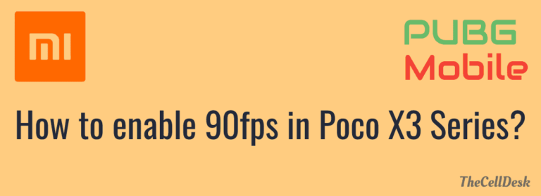 how to enable 90fps in poco x3