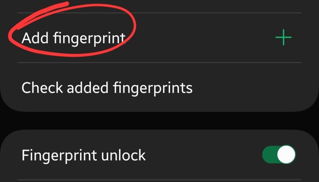 Add fingerprints