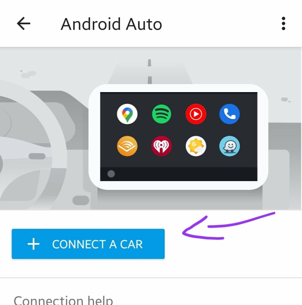 Android auto (connect a car)