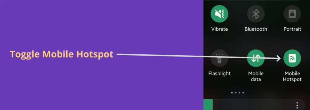 Toggle Mobile Hotspot