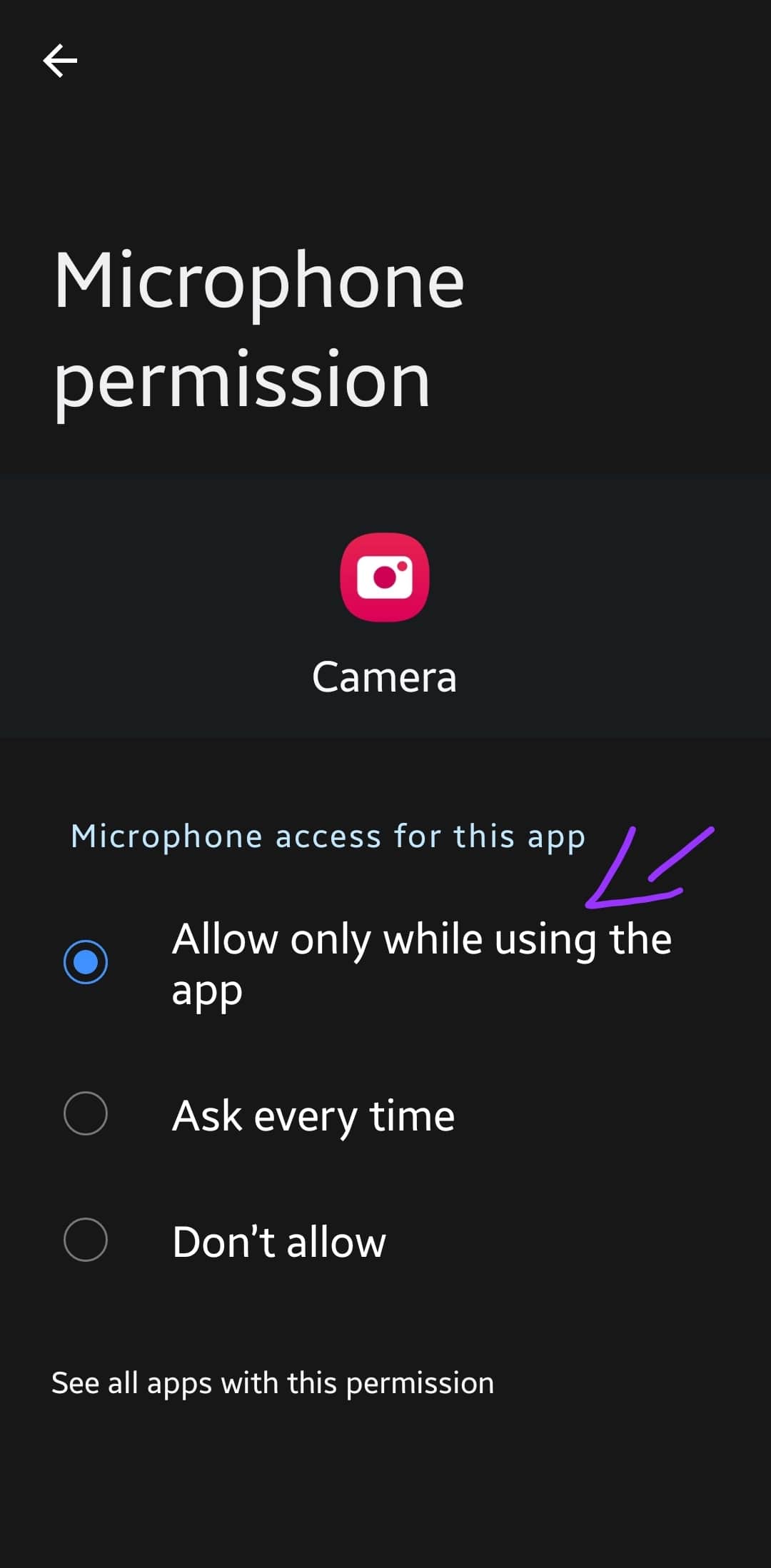 give permissions to apps