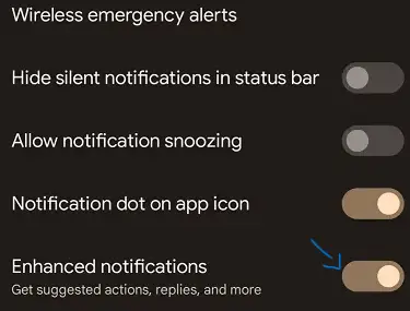 enhanced notification