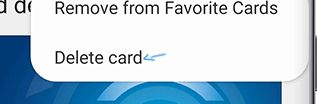 remove card