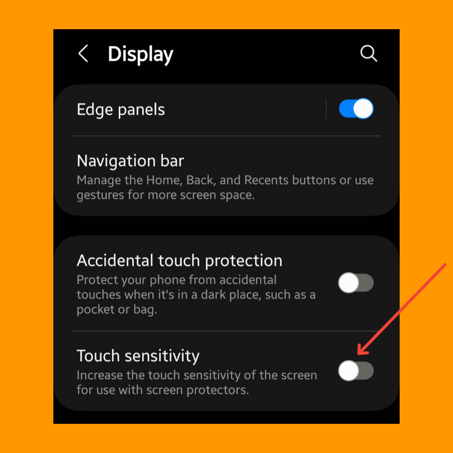 Disable touch sensitivity on Samsung Z Flip
