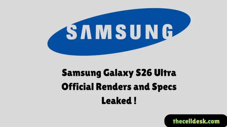 amsung Galaxy S26 Ultra Official Renders and Specs Leaked-what you need to know